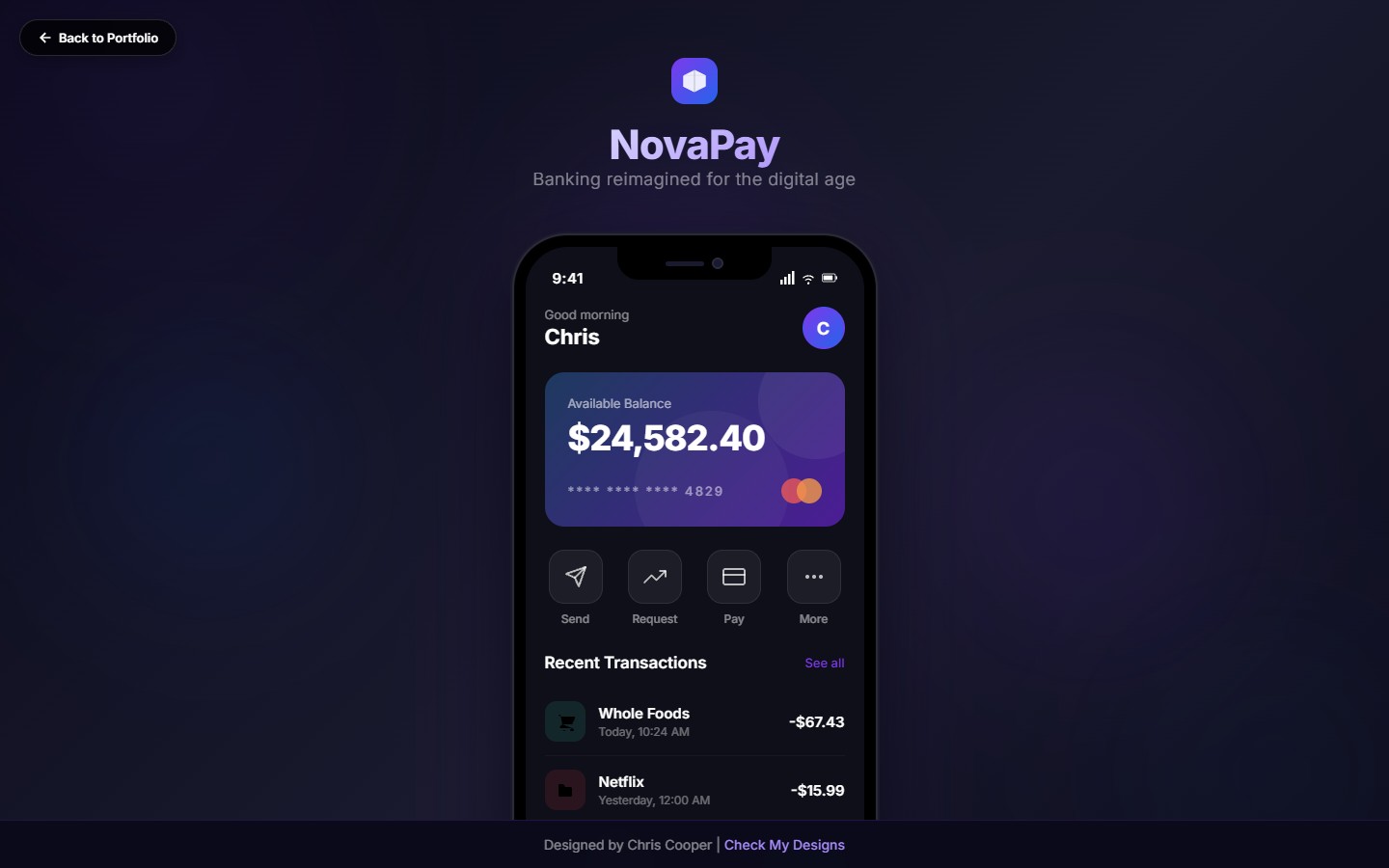 NovaPay Mobile Banking App