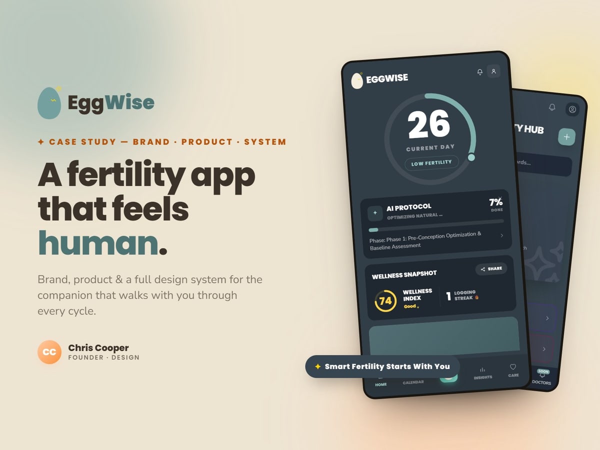 EggWise, AI-Powered Fertility Companion, a fertility app that feels human