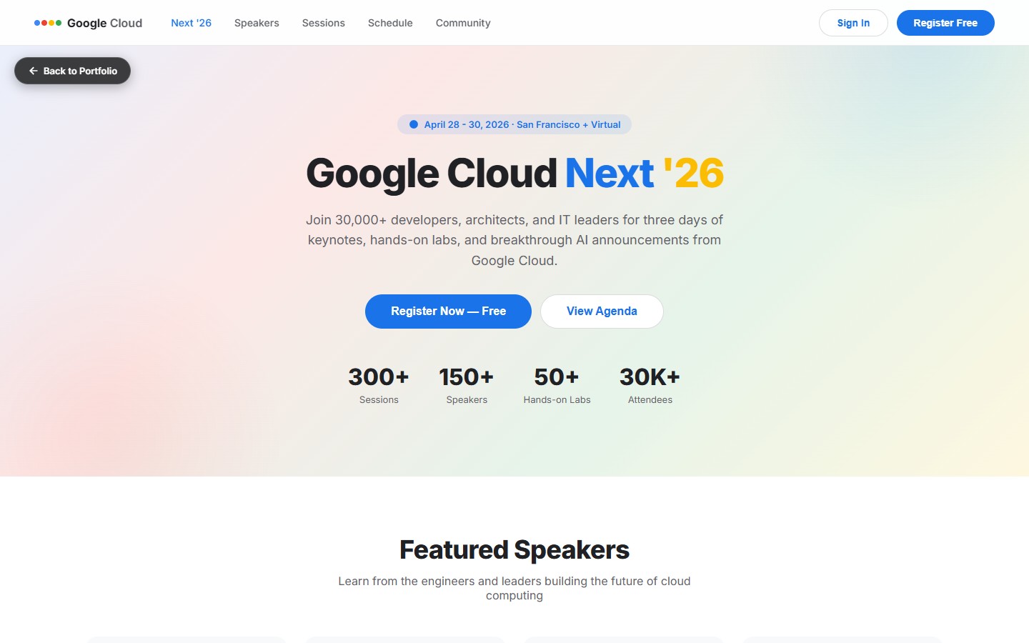 Google Cloud Next Conference Materials
