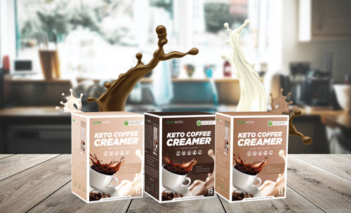 HempWorx Coffee Creamer Package Design