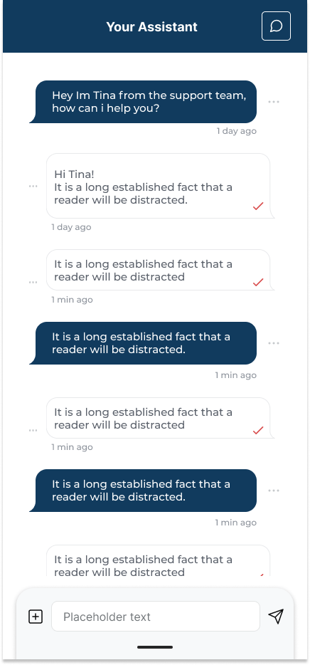 FinTech, Chat Bot Layout