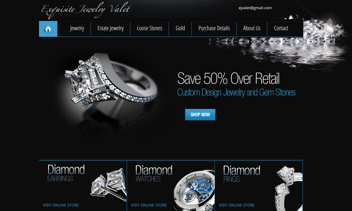 Custom Jewelry Website