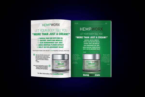 HempWorx Thrive Magazine Ad Comp