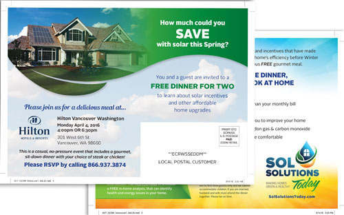 Sol Solutions Postcard Design