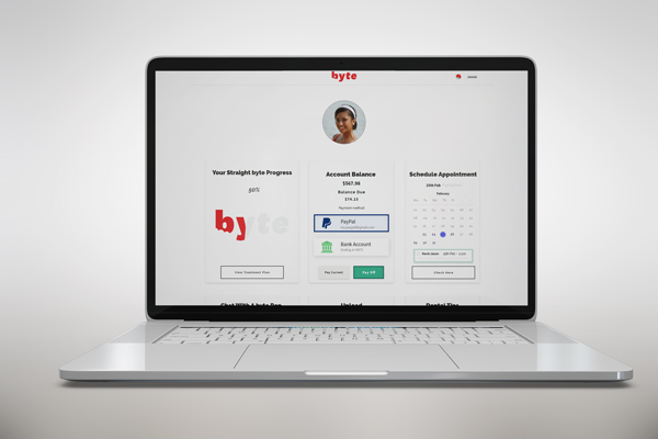 Byte Dental User Dashboard Layout