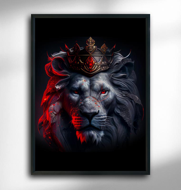 Lion Photo Composition Art Work